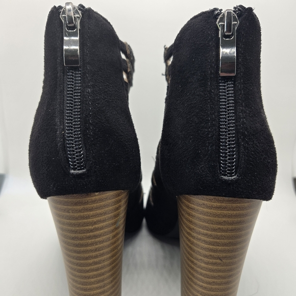 Hot Kiss Women's Black Casey Cutout Gladiator Heel Sandals Pumps 8 - Picture 3 of 10